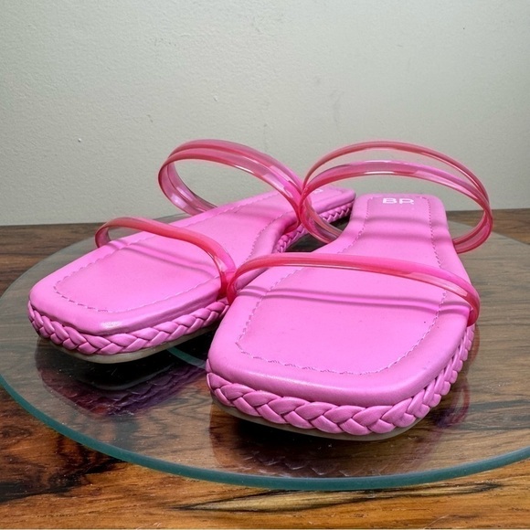 Nordstrom BP Viola Barbie Pink Braided Flat Slide Sandals - Picture 7 of 14